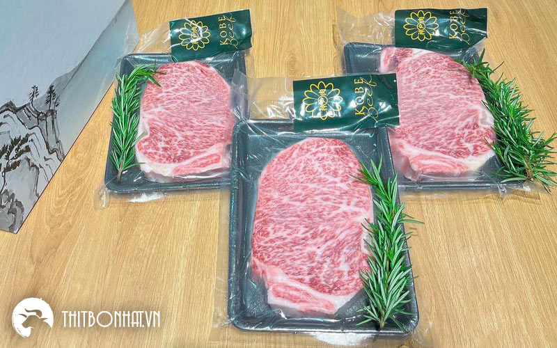 Thịt bò Kobe Nhật Bản cắt thái và đóng gói theo yêu cầu