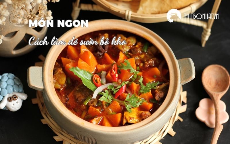 cách làm dẻ sườn bò kho