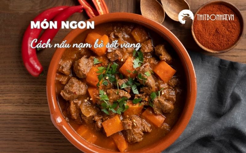 cách nấu nạm bò sốt vang