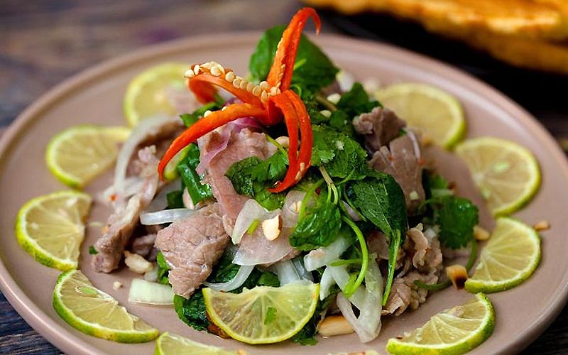 Cách làm gỏi bò tái chanh