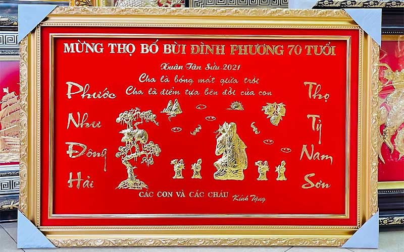 Tranh treo tường mừng thọ