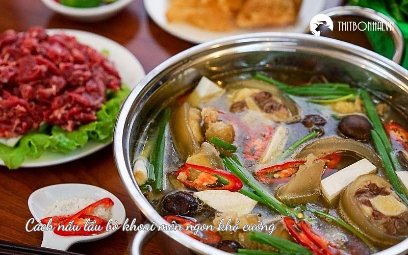 cách nấu lẩu bò khoai môn ngon