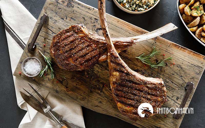 sườn bò Tomahawk Wagyu Úc King River MB 6-7 4