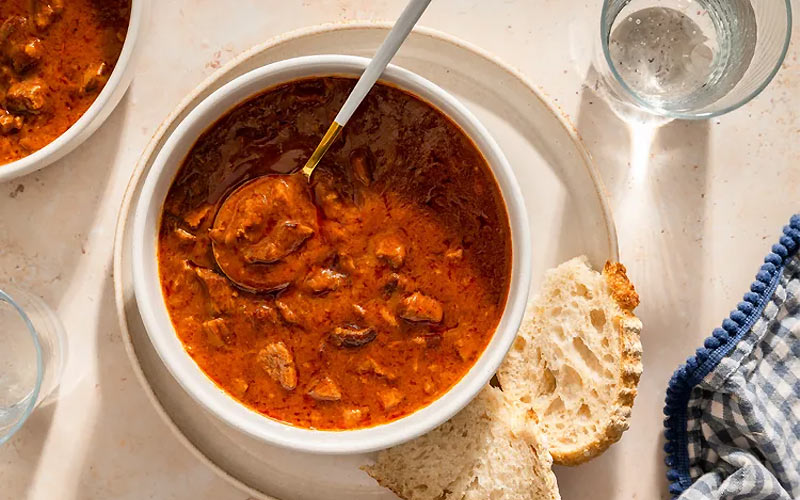 Cách nấu súp thịt bò cà chua