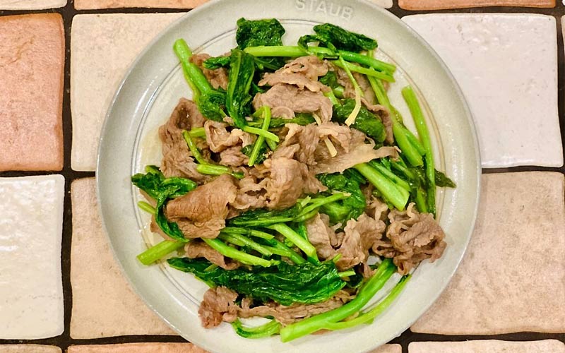 Cách làm miến xào bò rau cải Cách làm miến xào bò rau cải