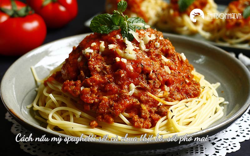 mỳ spaghetti sốt cà chua thịt bò